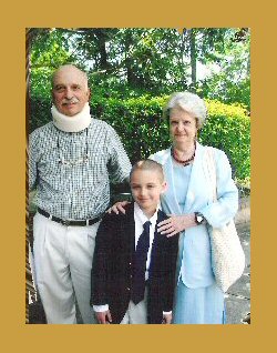 Frank Cavano, his wife, Carol and grandson, Luke